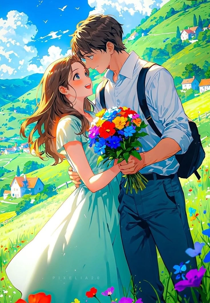 ảnh cặp đôi anime chibi cute