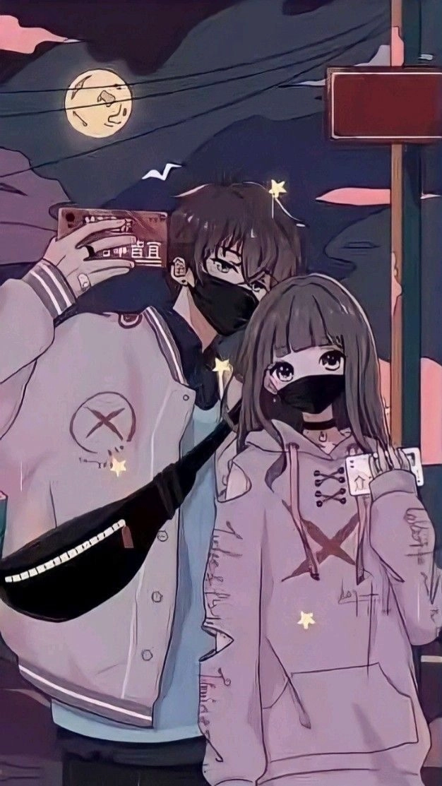 ảnh cặp đôi anime chibi cute