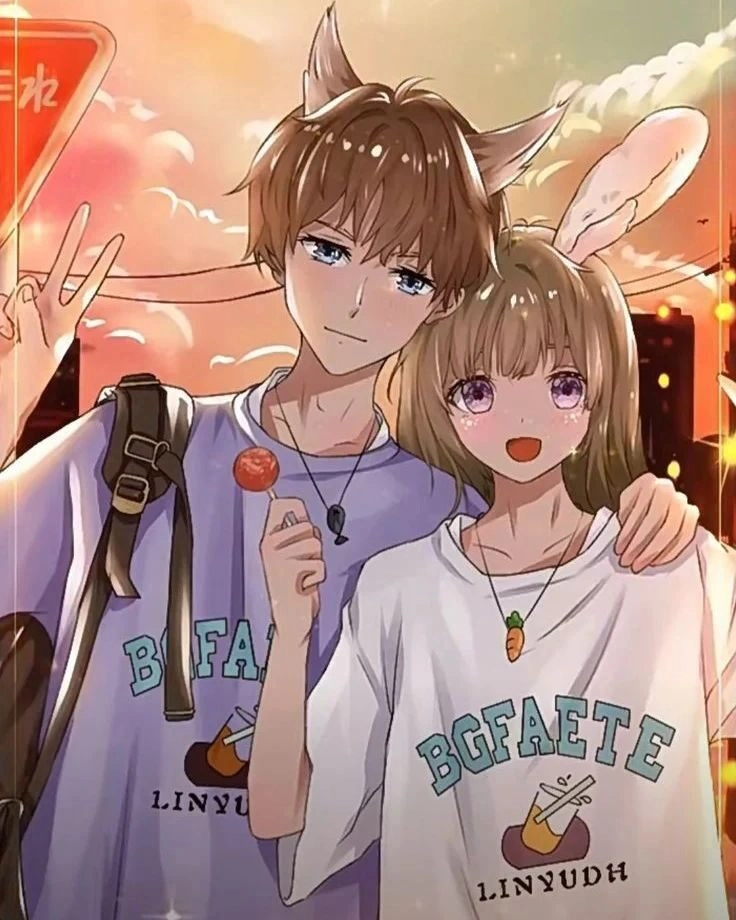 ảnh cặp đôi anime chibi cute