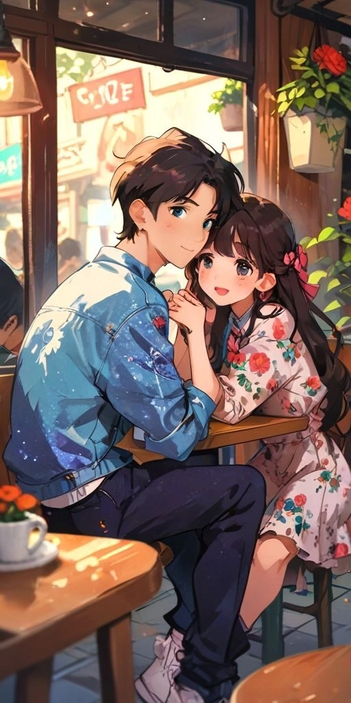 ảnh cặp đôi anime chibi cute