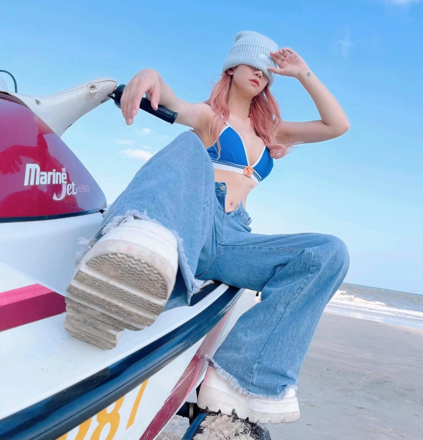 ảnh lê bống mặc bikini