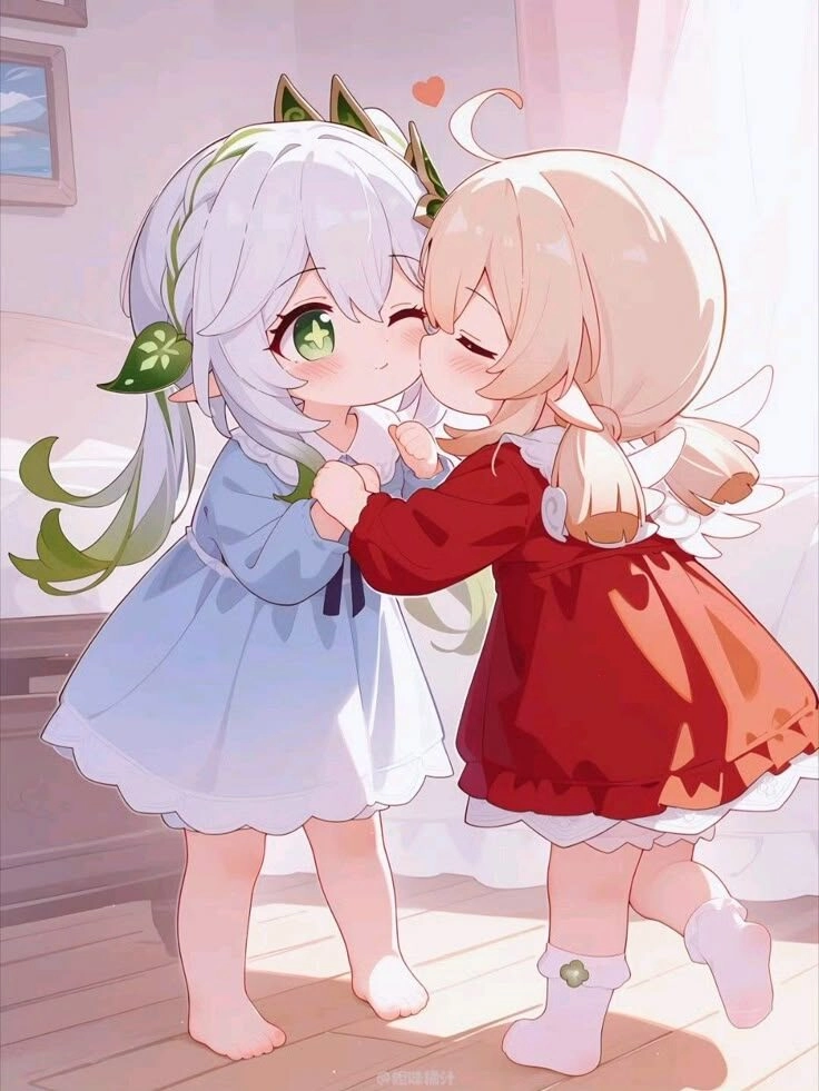avatar chibi nữ cute đeo kính
