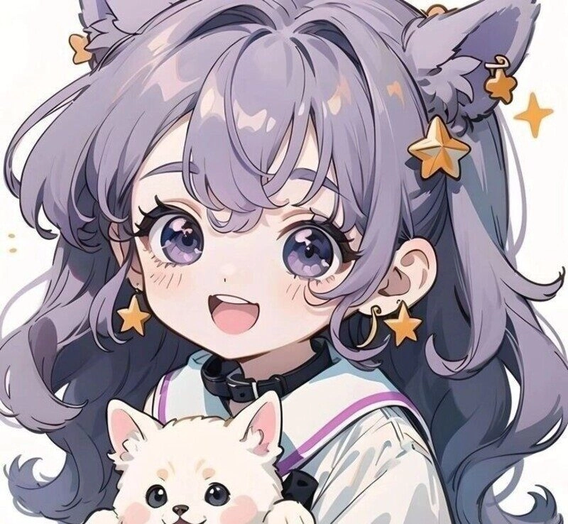 avatar tím cute