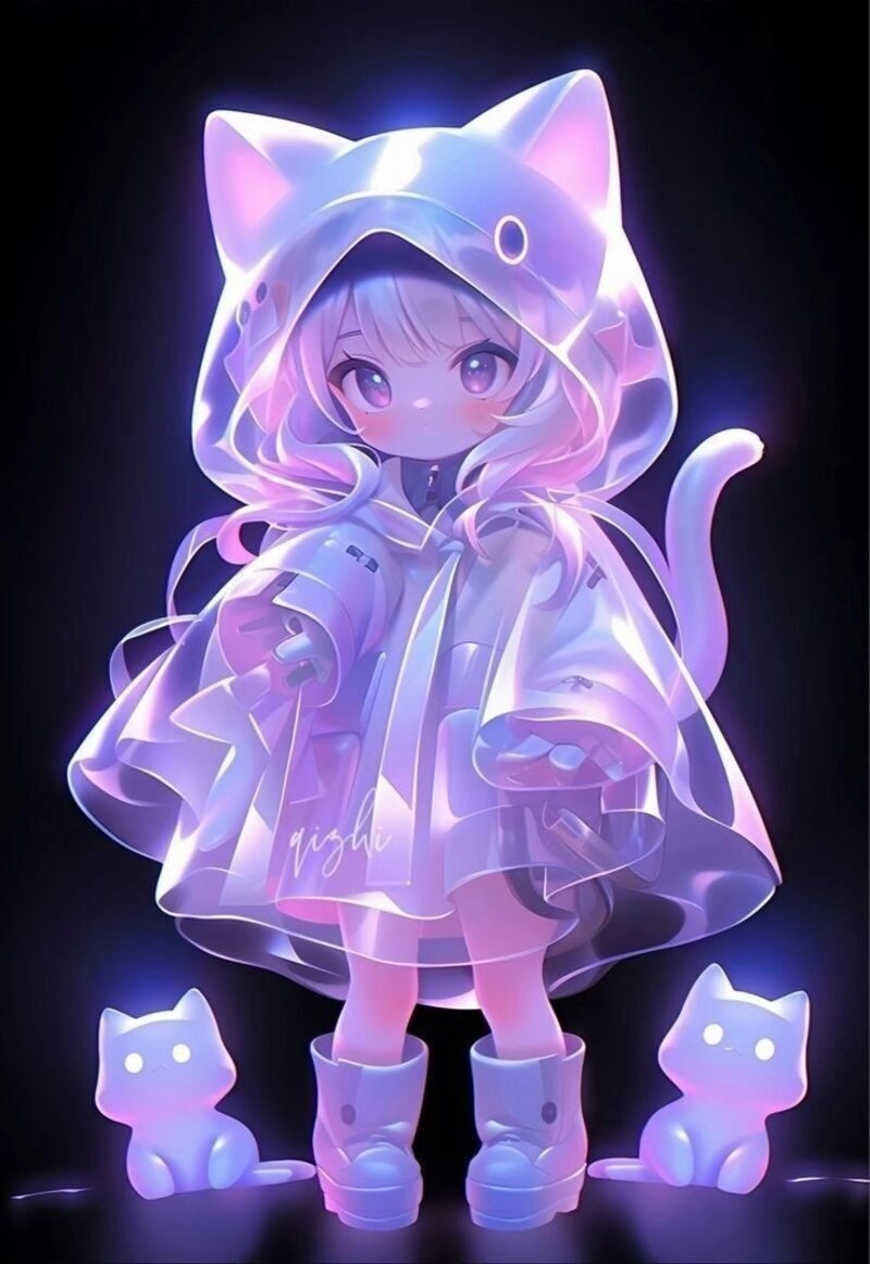 avatar tím cute