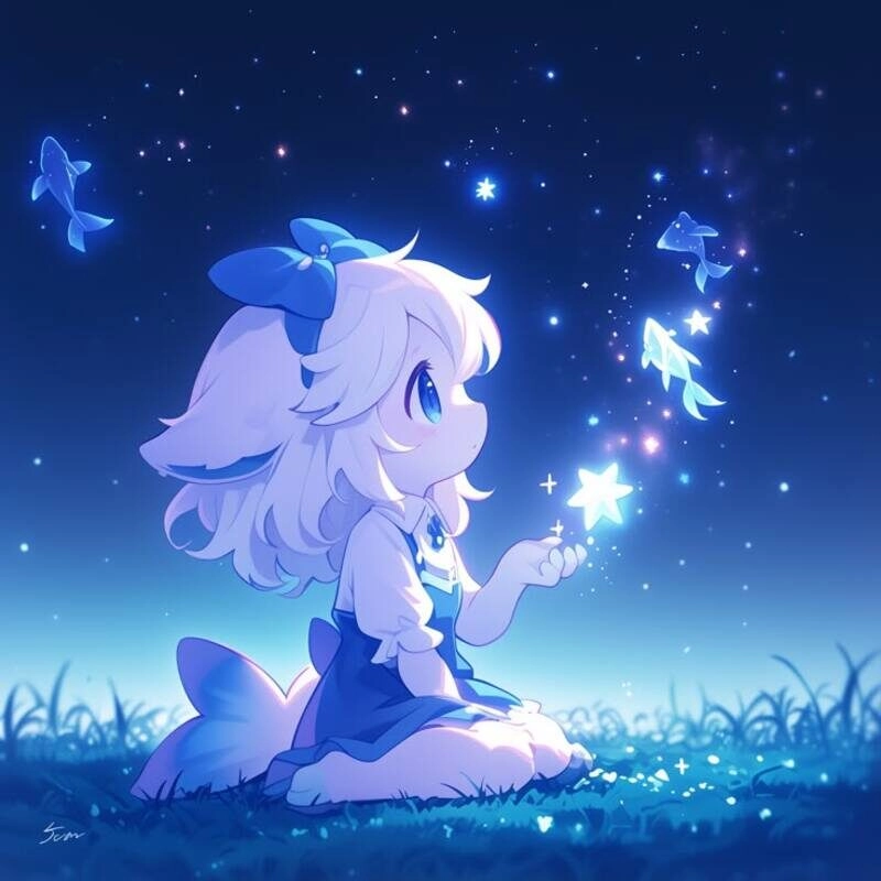 avatar tím cute