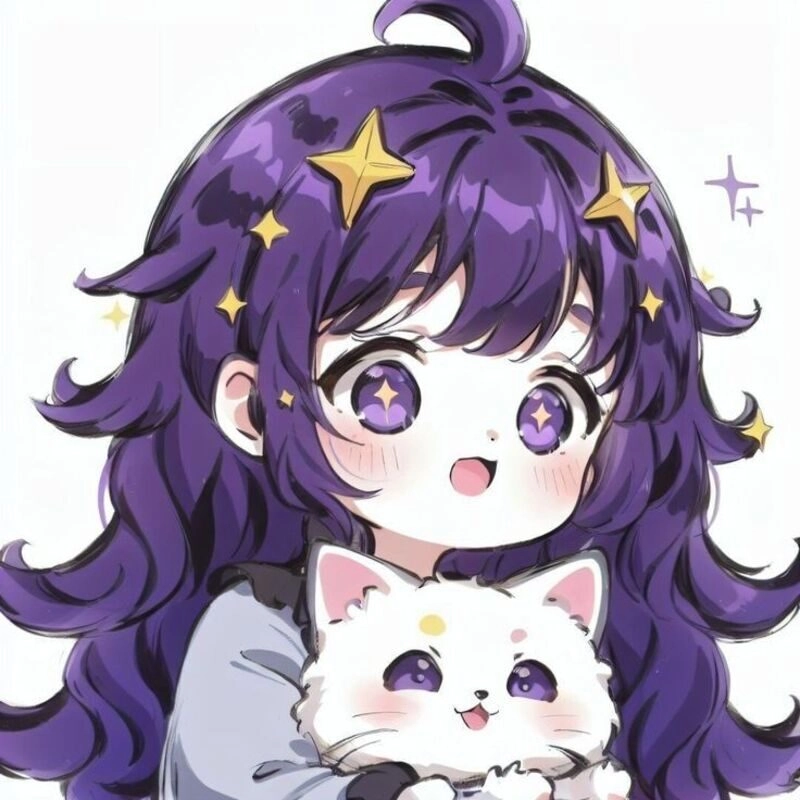 avatar tím cute