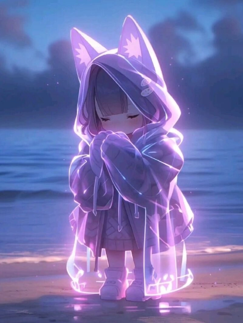 avatar tím cute