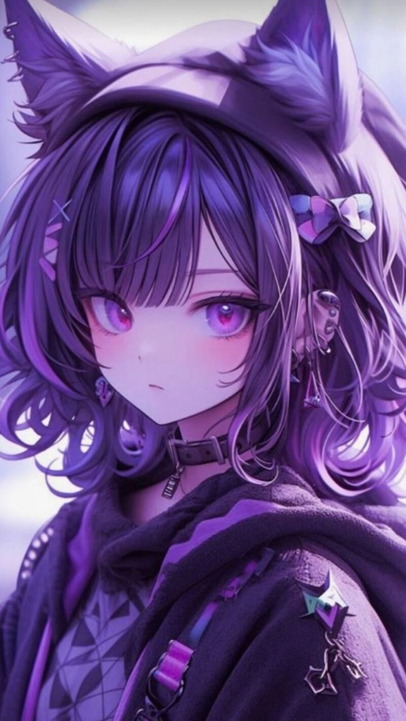 avatar tím cute