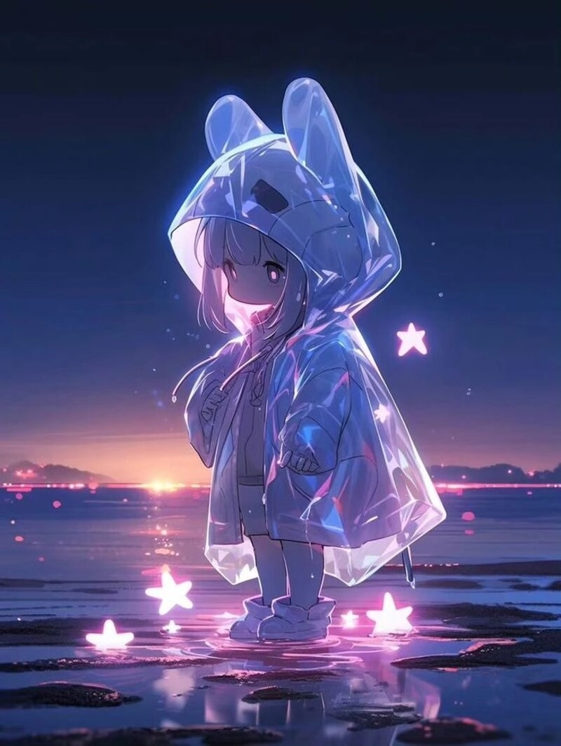 avatar tím cute