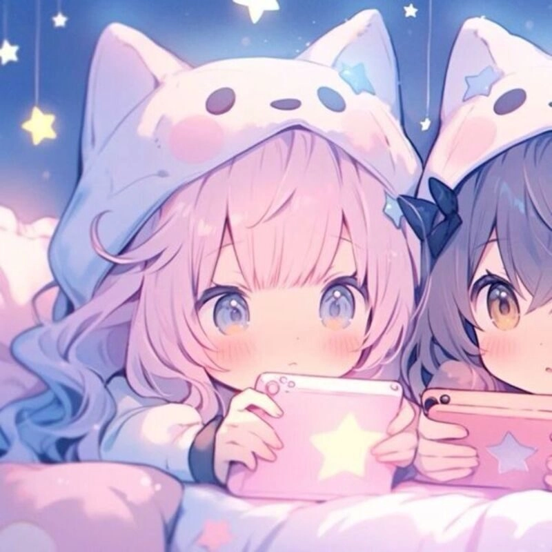 avatar tím cute