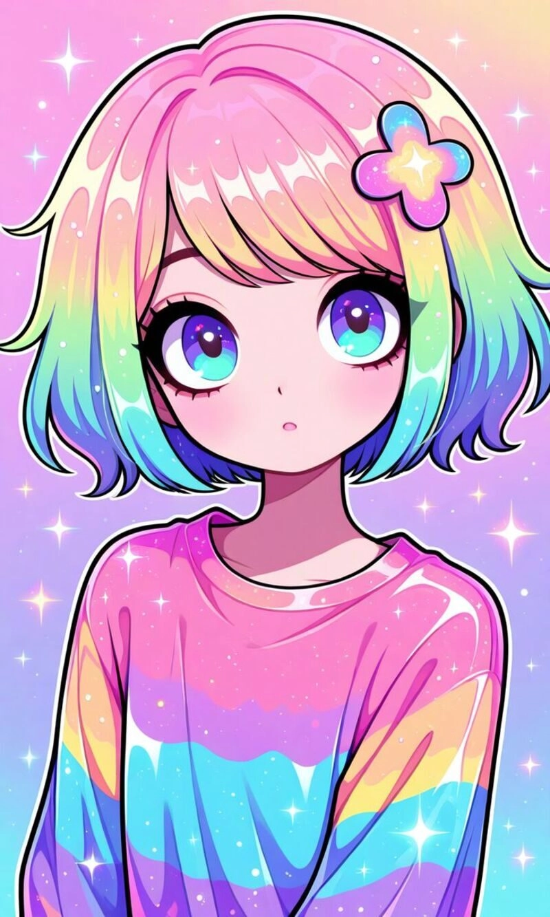 avatar tím cute