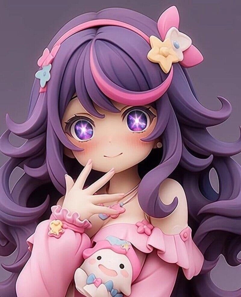avatar tím cute