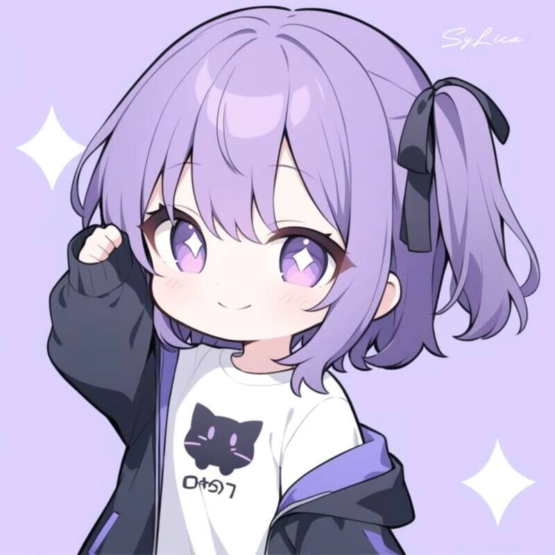 avatar tím cute