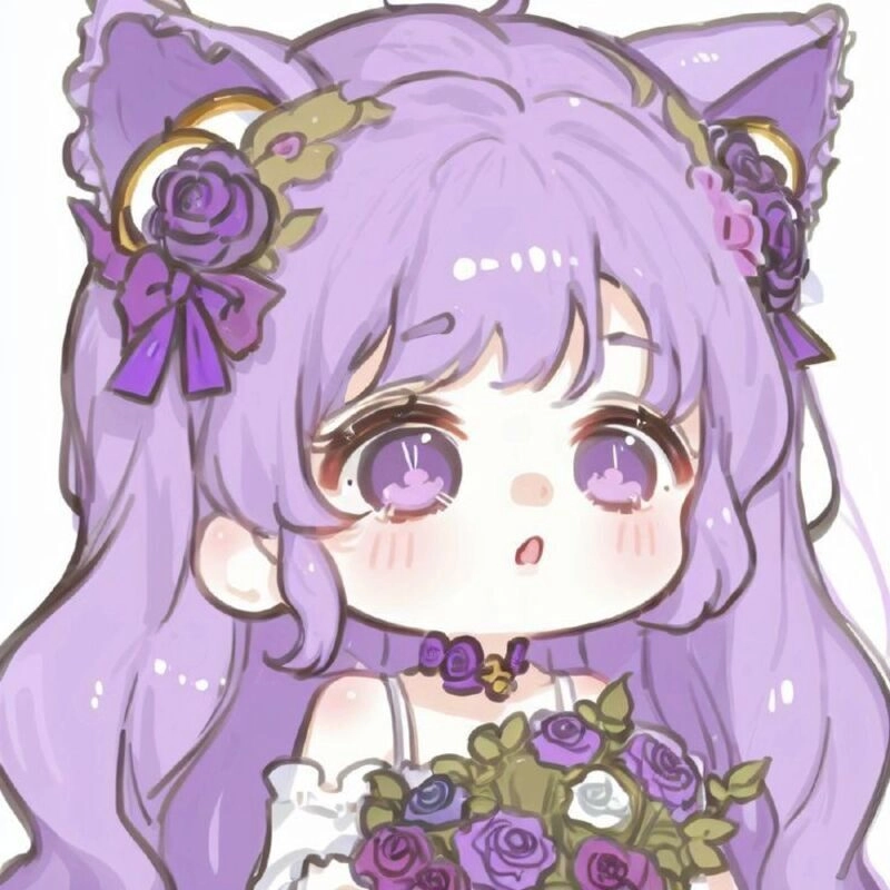 avatar tím cute