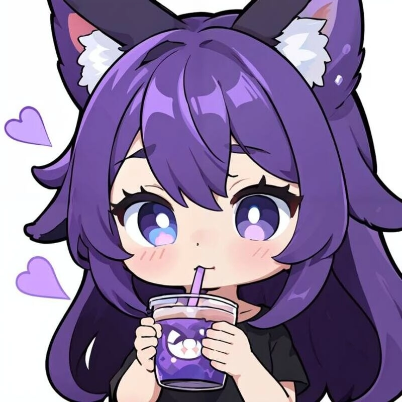 avatar tím cute