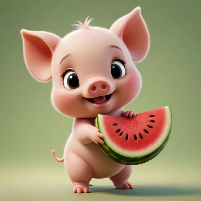 con heo cute