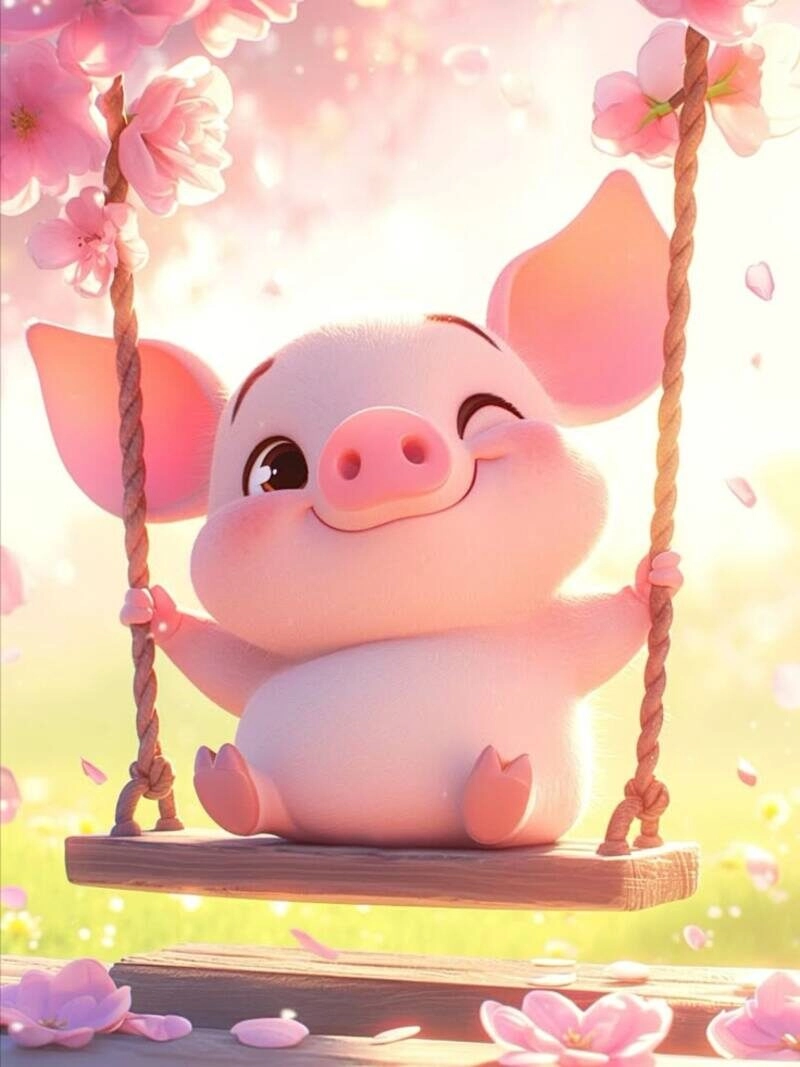 con heo cute