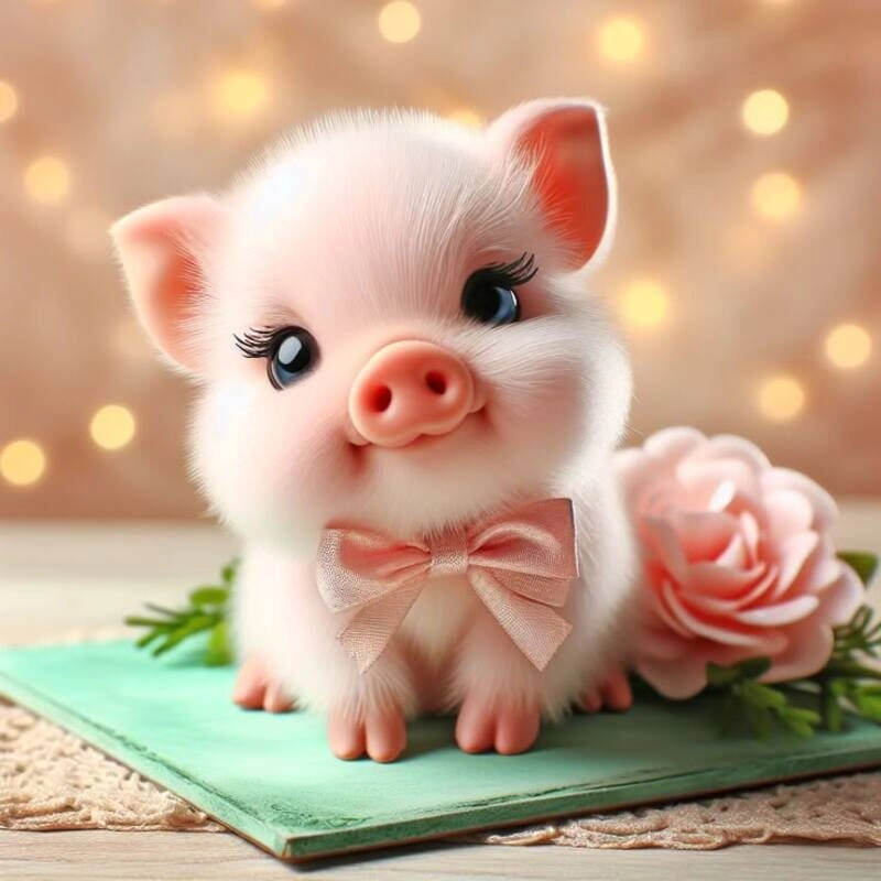 con heo cute