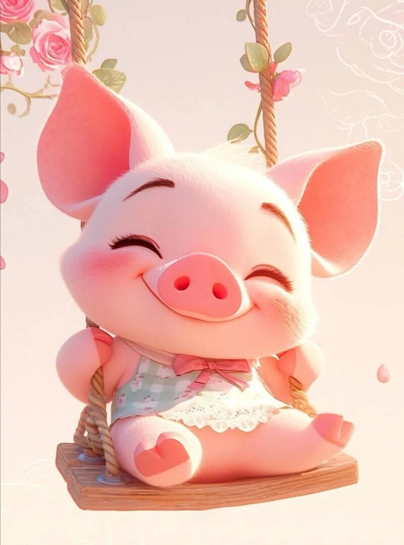 con heo cute