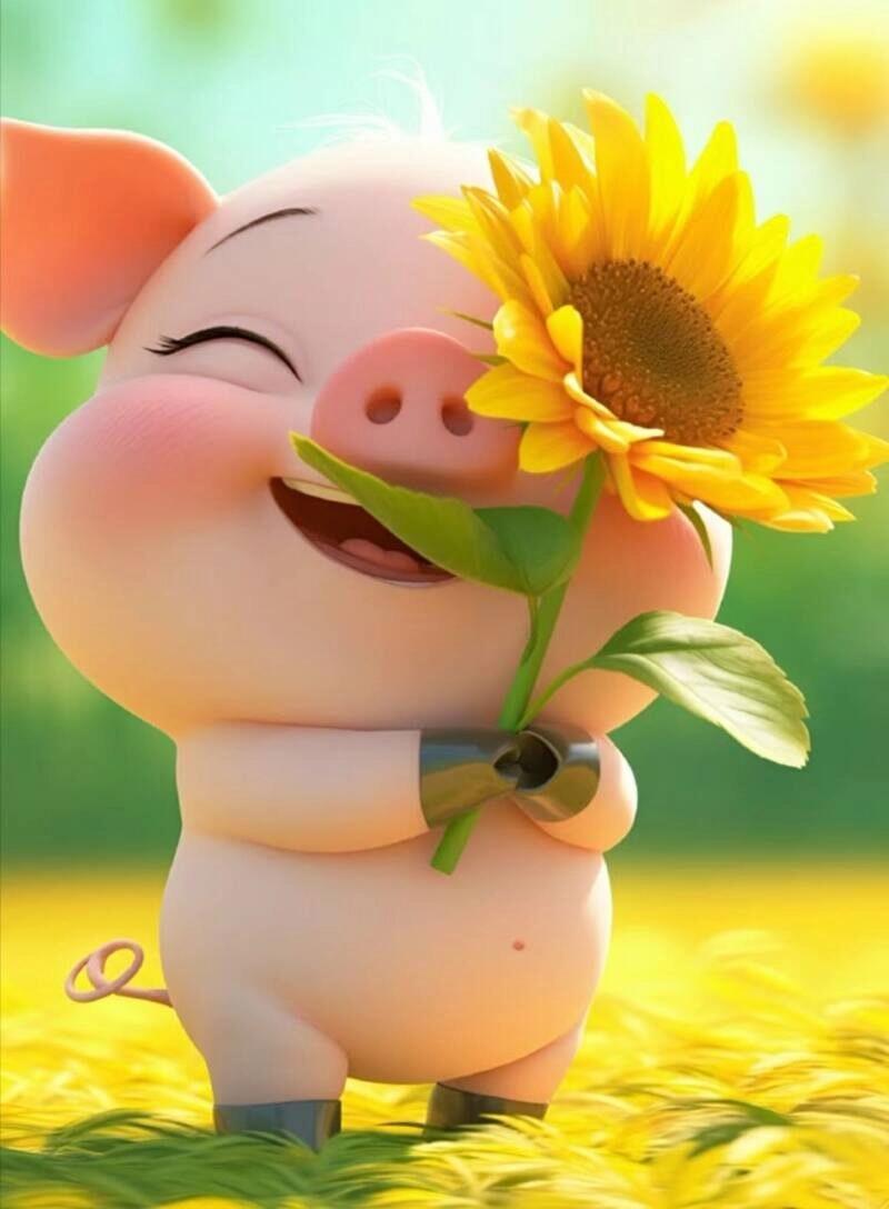 con heo cute