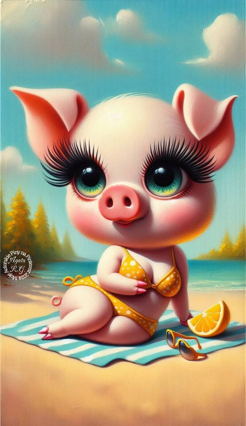 con heo cute