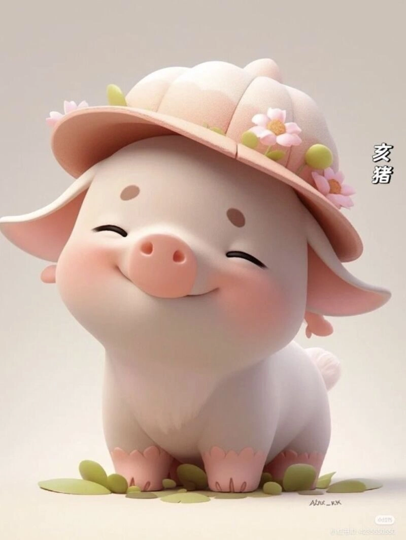 con heo cute