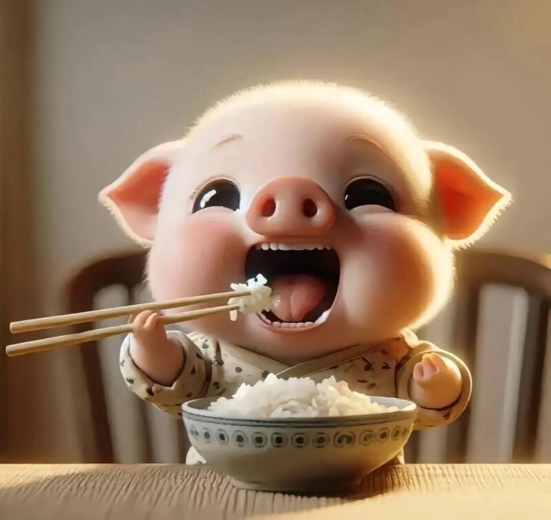 con heo cute