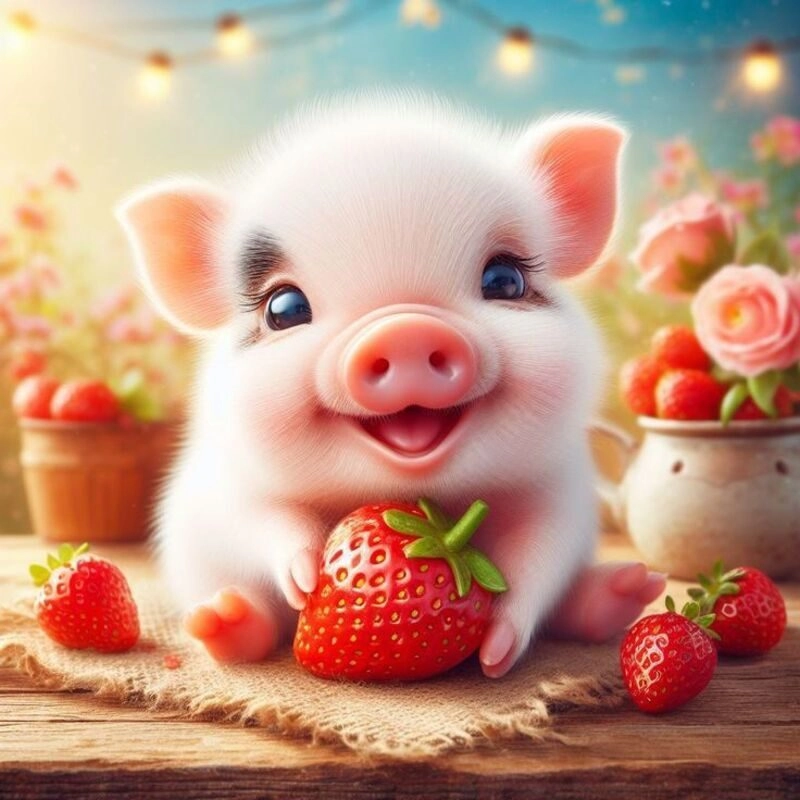 con heo cute