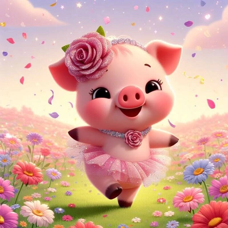 con heo cute