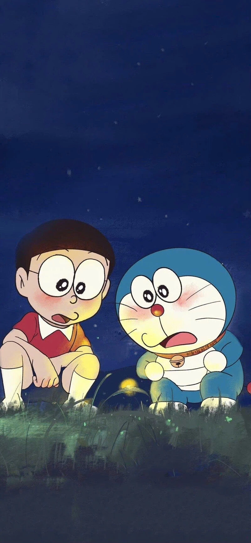 Hình ảnh Doraemon cute cùng Nobita vui vẻ