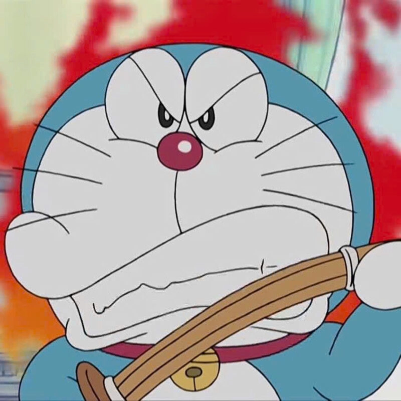 Hình ảnh Doraemon giận dữ