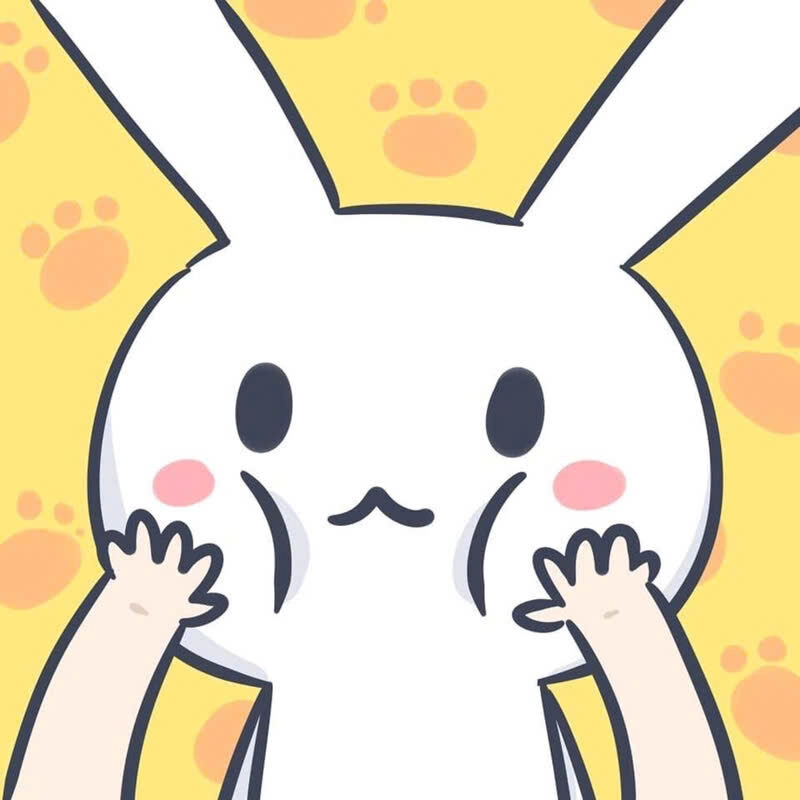 Hình ảnh thỏ siêu cute ôm má