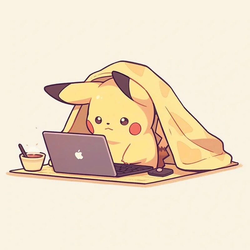 Hình ảnh pikachu cute đầy học thức