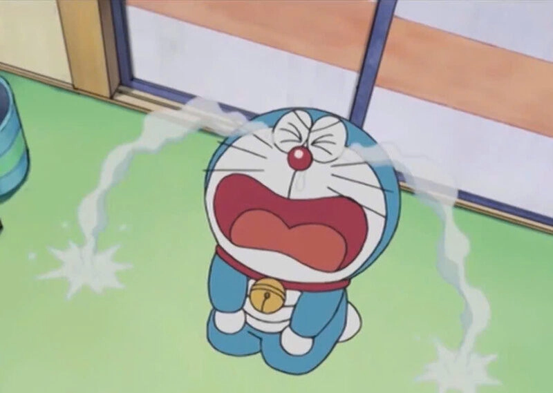 Hình ảnh Doraemon khóc