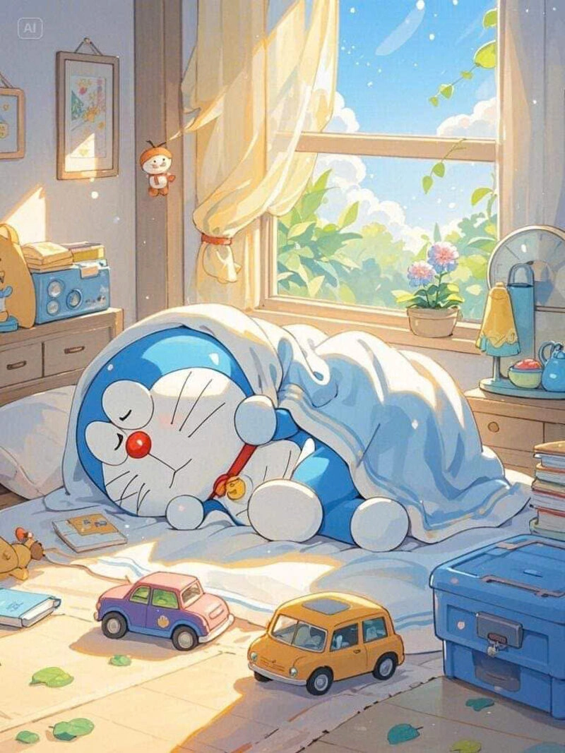 Hình ảnh Doraemon ốm