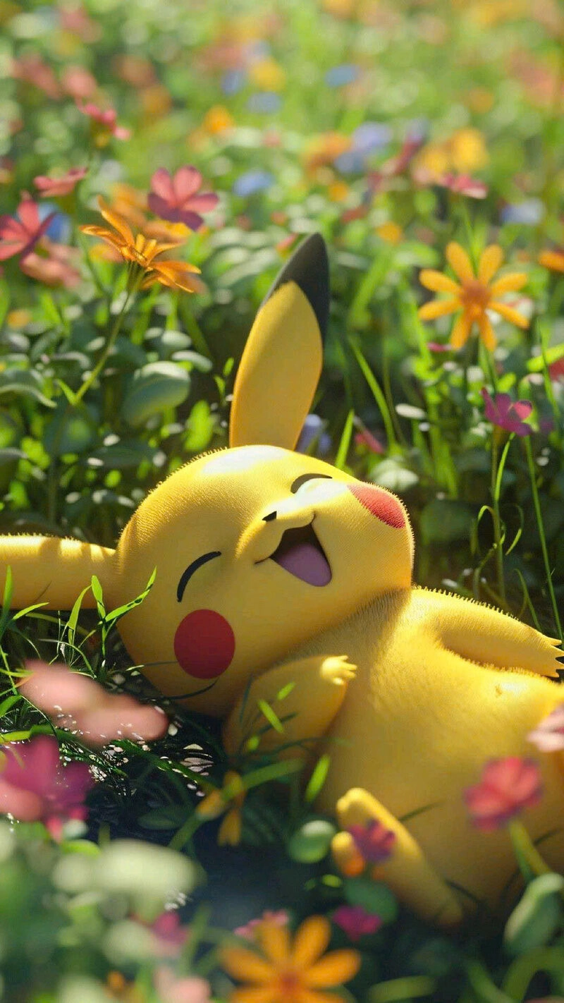 Hình ảnh pikachu cute ngủ say