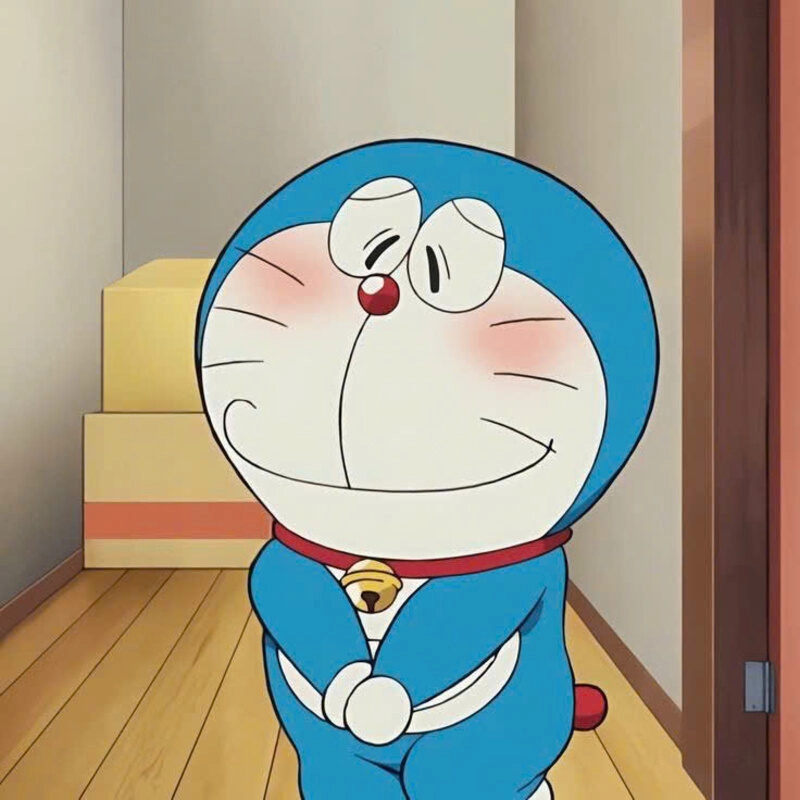 Hình ảnh Doraemon ngại ngùng