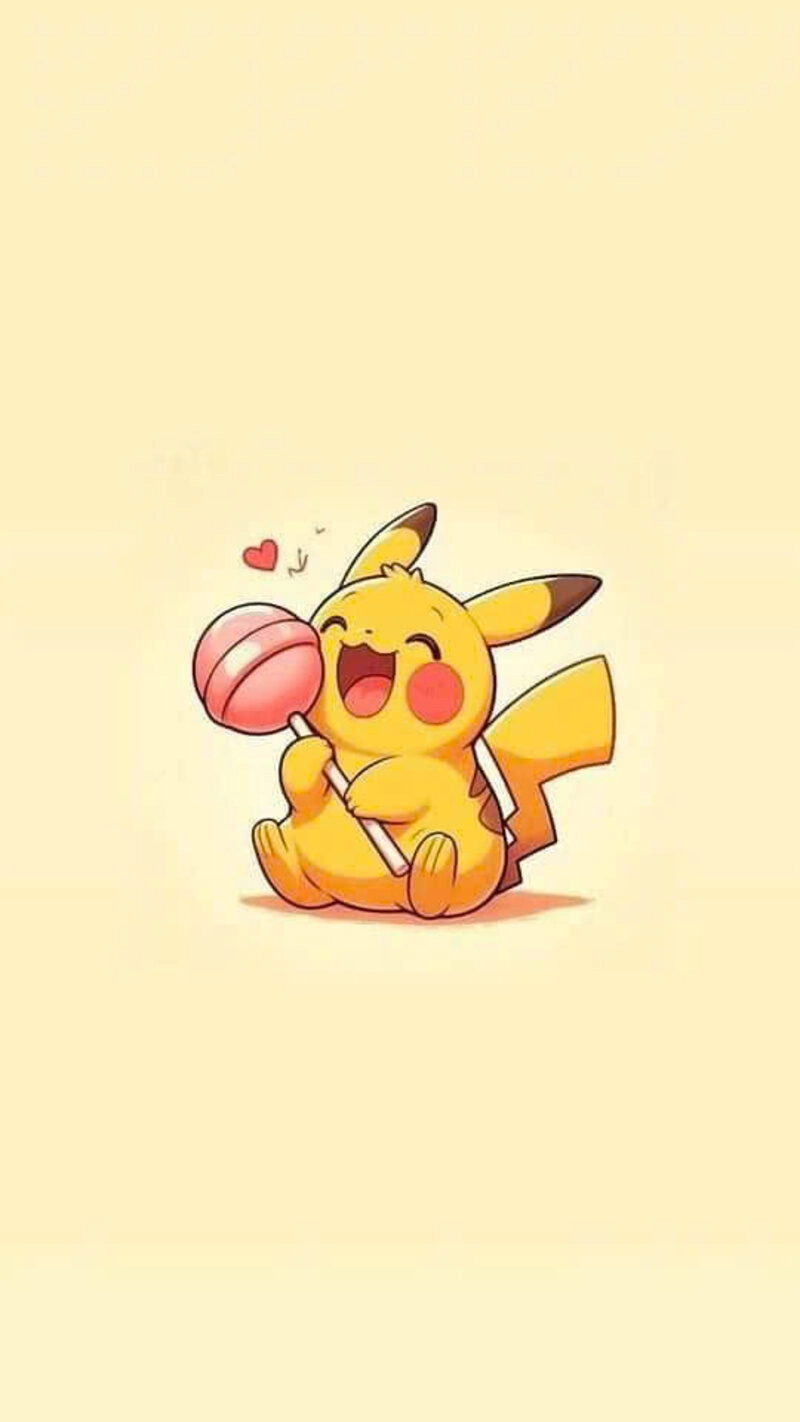 Hình ảnh pikachu cute đang ăn uống