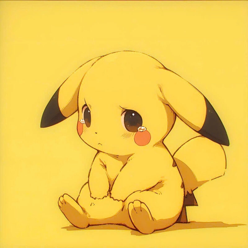 Hình ảnh pikachu cute buồn