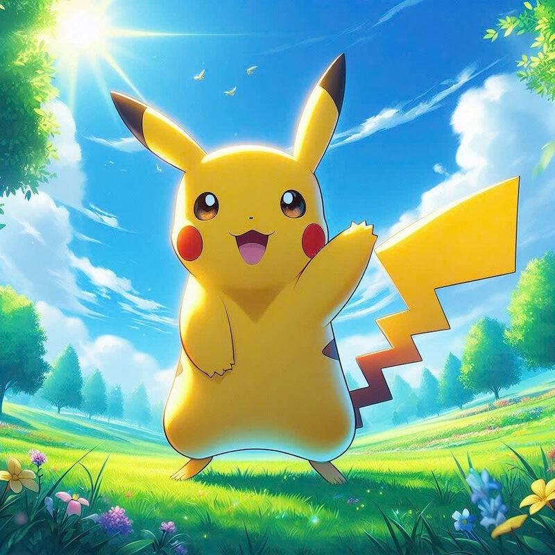 Hình ảnh pikachu cute đầy năng lượng