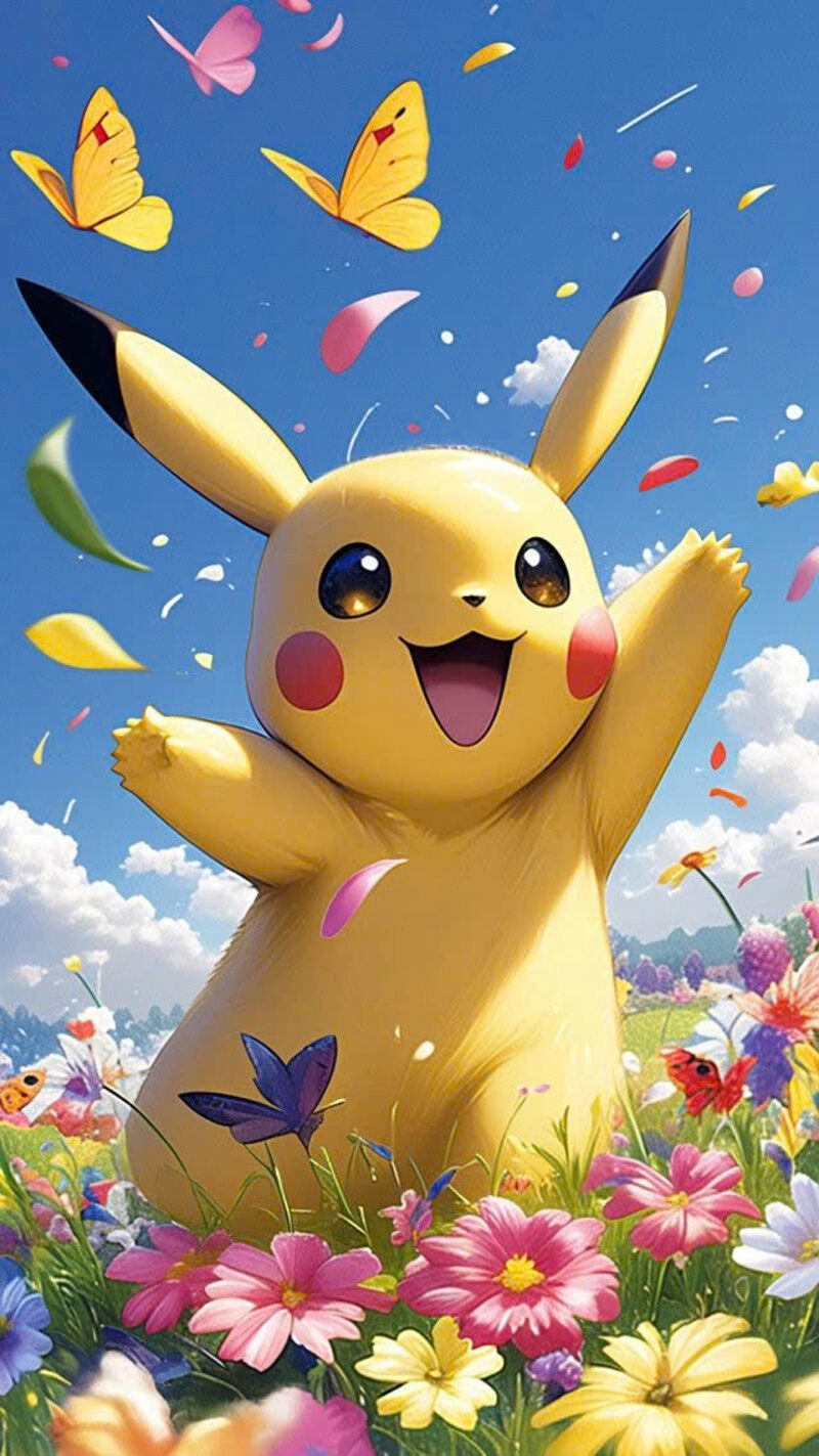 Hình ảnh pikachu cute đầy năng lượng
