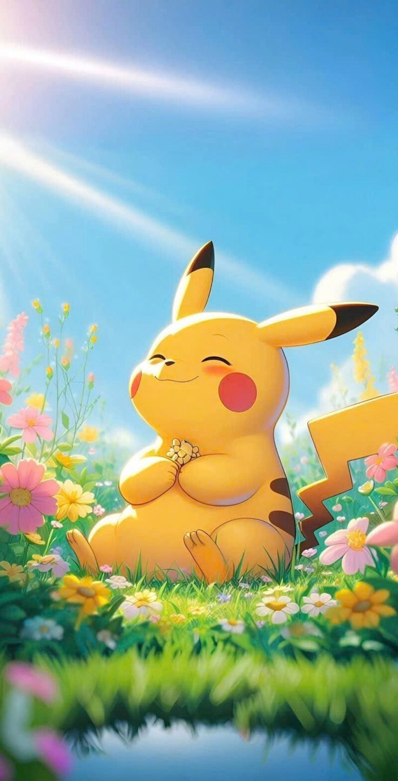 Hình ảnh pikachu cute đầy năng lượng