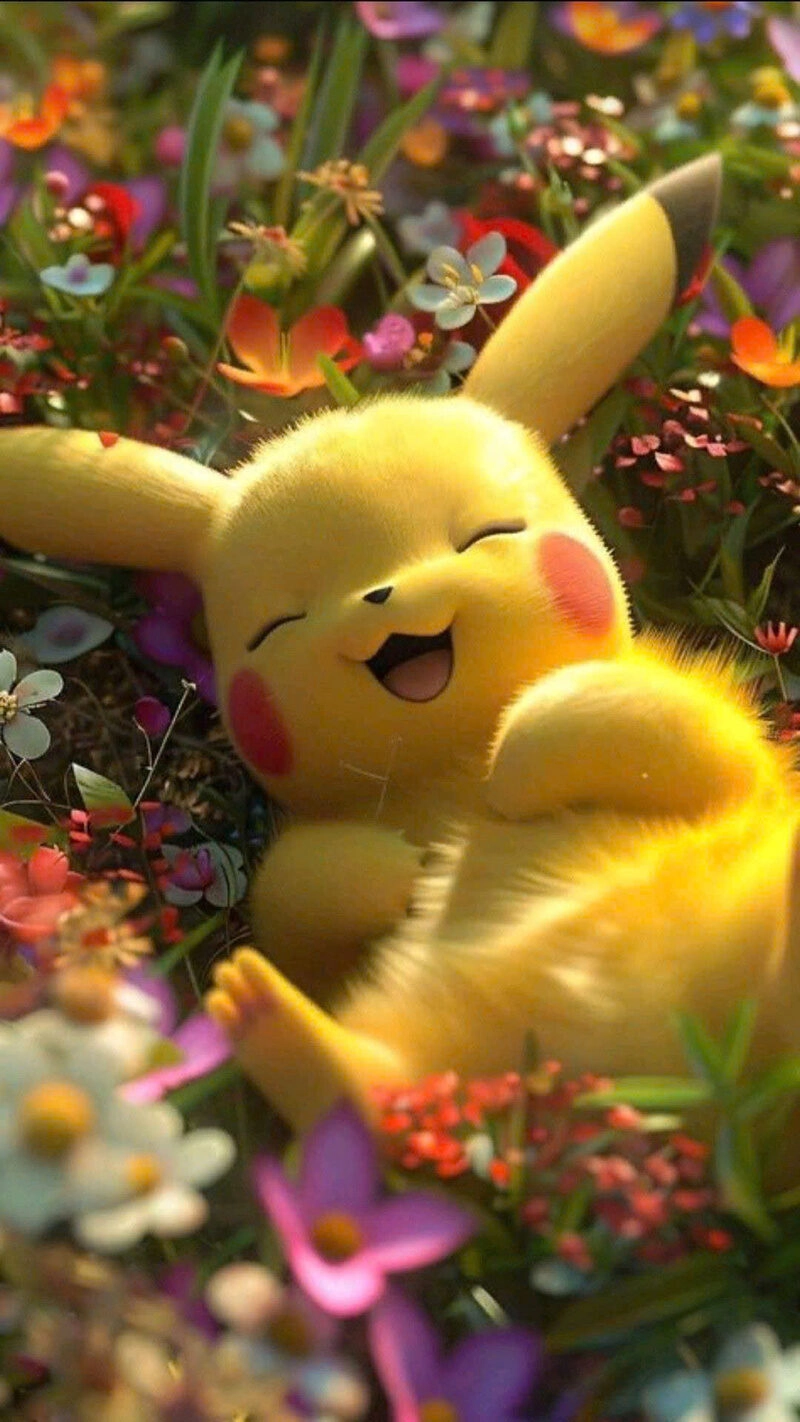 Hình ảnh pikachu cute ngủ say