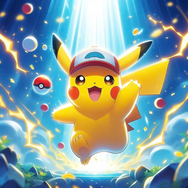 Hình ảnh pikachu cute đầy năng lượng
