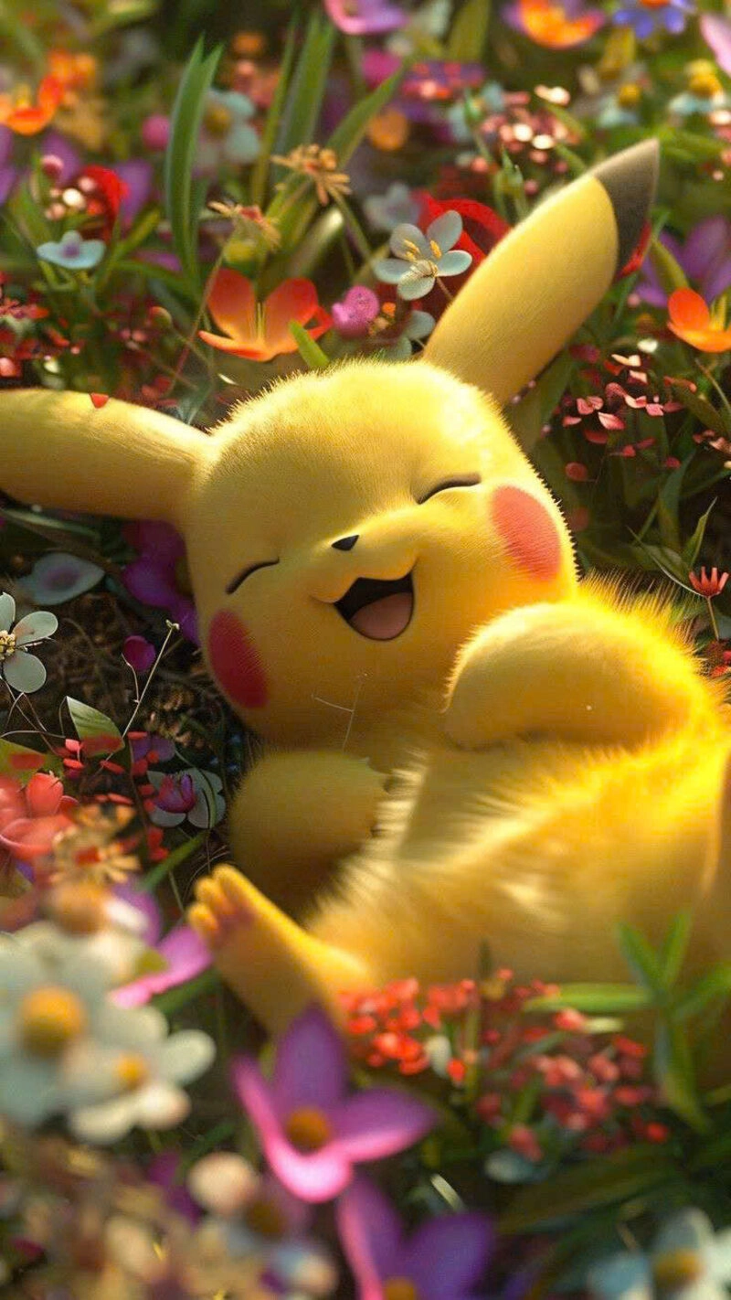 Hình ảnh pikachu cute ngủ say
