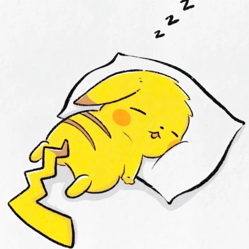 Hình ảnh pikachu cute ngủ say