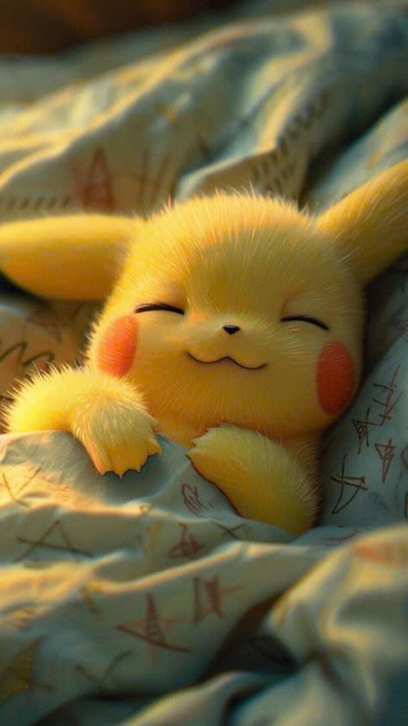 Hình ảnh pikachu cute ngủ say