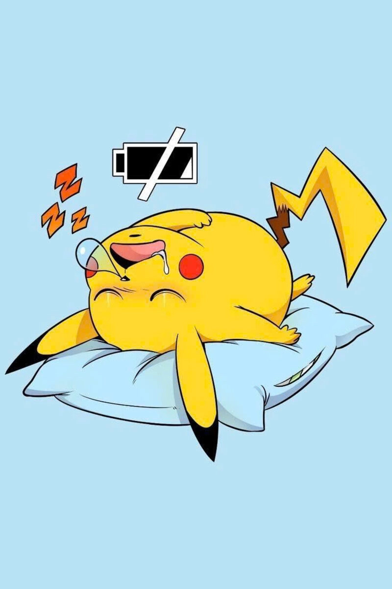 Hình ảnh pikachu cute ngủ say