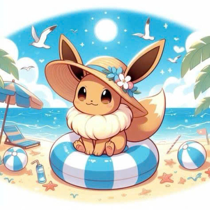 Hình ảnh Pókemon cutee trên biển