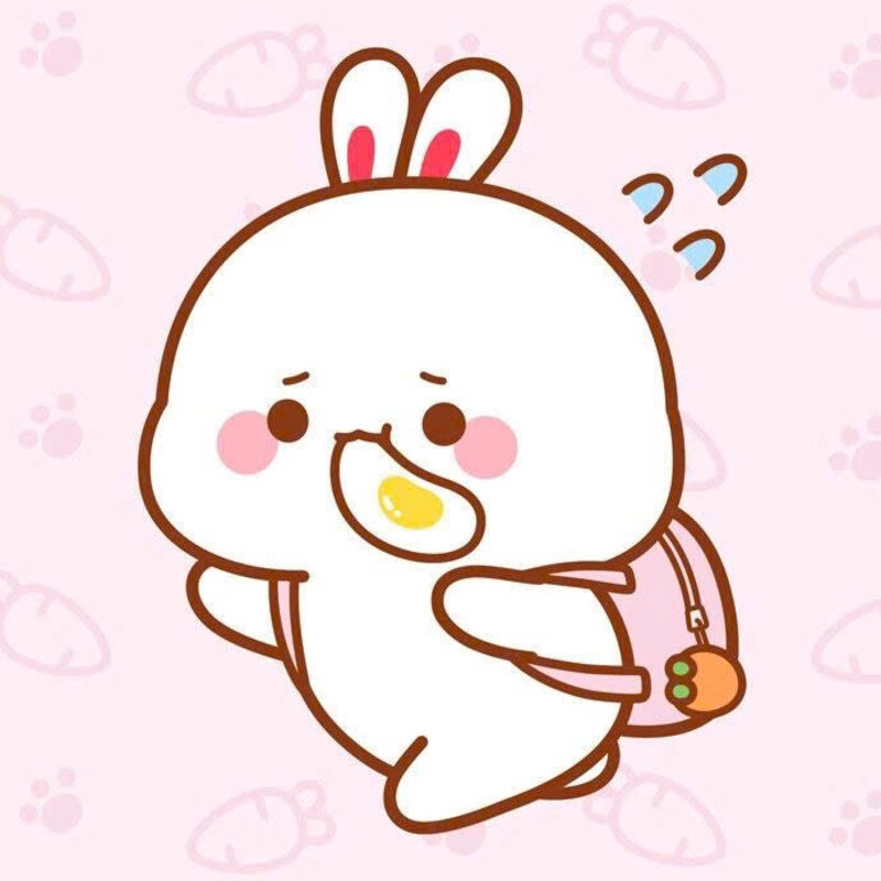 Hình ảnh thỏ siêu cute đi học